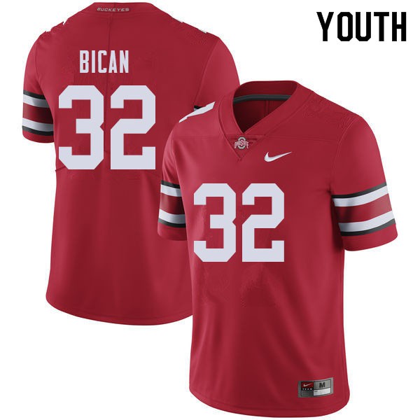 Ohio State Buckeyes #32 Luciano Bican Youth NCAA Jersey Red